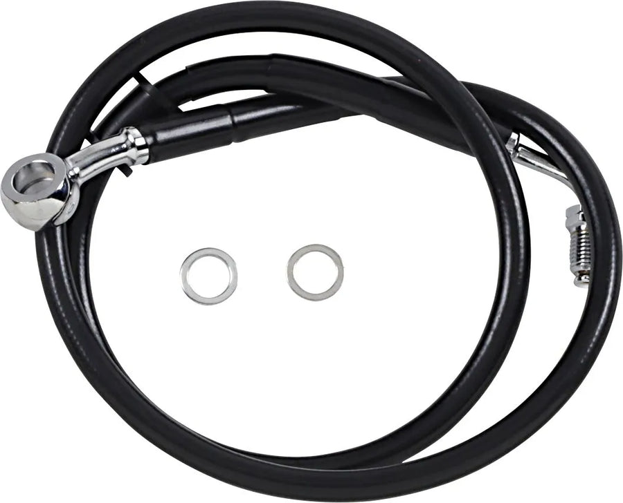 harley-davidson street bob [DRAG SPECIALTIES] – Forlænget bremseslange i rustfrit stål