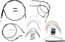 Harley Davidson Nightster [BURLY BRAND] - Komplet sort vinyl styr kabel/line sæt til Ape Hanger