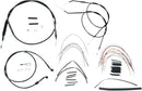 Harley Davidson Nightster [BURLY BRAND] - Komplet sort vinyl styr kabel/line sæt til Ape Hanger