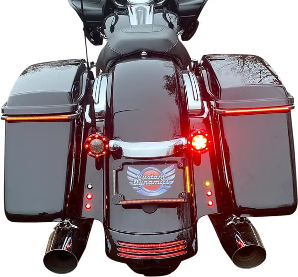Harley Davidson Flhx [CUSTOM DYNAMICS] – LED Radius nummerpladeramme