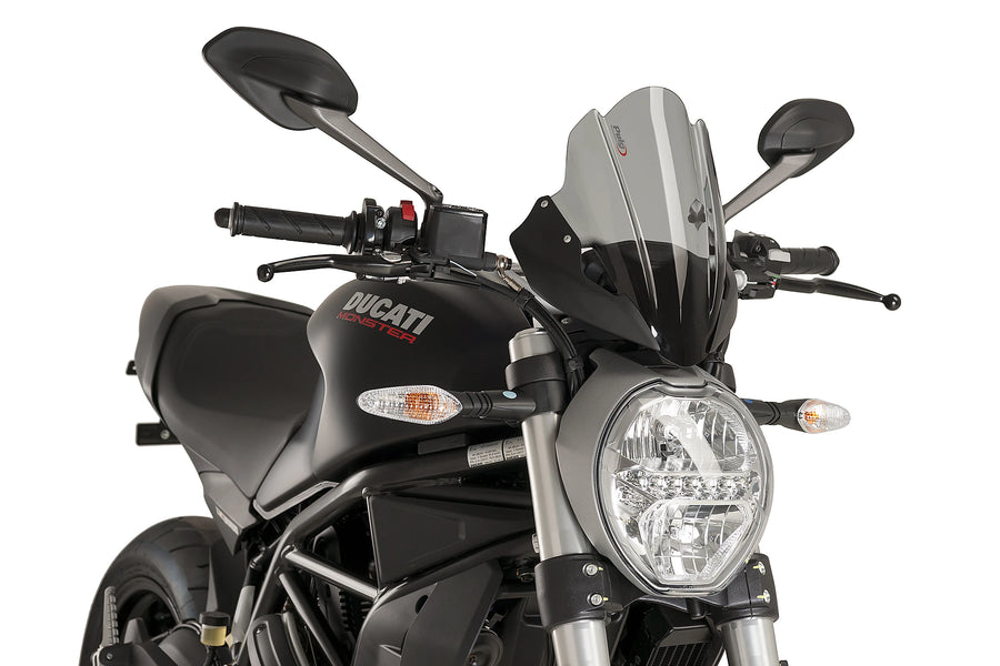 TRIUMPH BONNEVILLE T 120 BLACK [2025] - PUIG sportsskive | Stærkt tonet | PUIG 8900F