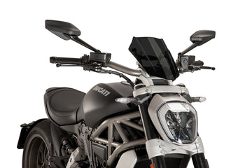 TRIUMPH BONNEVILLE T 120 BLACK [2025] - Verstellbare Sportscheibe | Stark getönt | PUIG 8921F