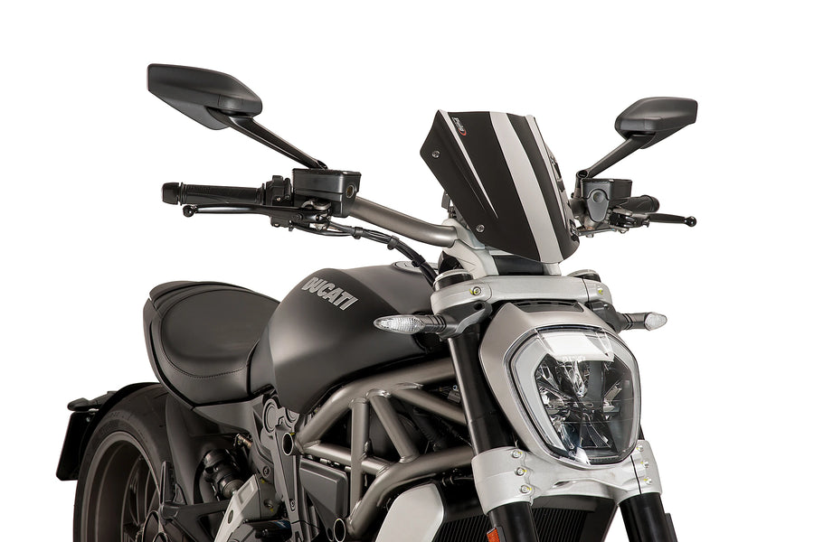 TRIUMPH BONNEVILLE T 120 BLACK [2025] - Justerbar sportsskærm | Sort | PUIG 8921N