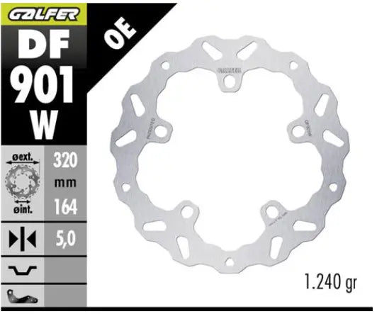 Harley-Davidson FLHX 1923 Street Glide 117 [2024-2025] - BRAKE DISC FIXED WAVE - Billede 1