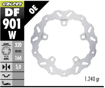 Harley-Davidson FLHX 1923 Street Glide 117 [2024-2025] - BRAKE DISC FIXED WAVE - Billede 2