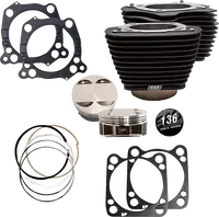 Harley-Davidson FLHCS 1923 Softail Heritage Classic 117 [2025] - 132" Hochverdichtungs- / 136" Big Bore Kit – Oberfläche: Schwarz, Hervorgehobene Lamellen – Merkmal: 0,00 cm³ Kuppelvolumen – Bild 5