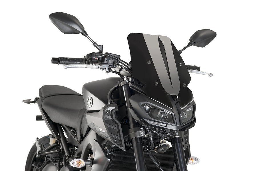 YAMAHA MT-09 SP [2020] - New Generation Touring Windschild | Schwarz | PUIG 9377N