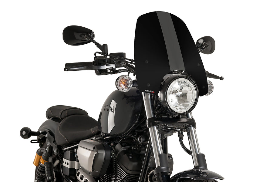 YAMAHA XV 950 R [2020] - New Generation Touring Screen | Sort | PUIG 9438N