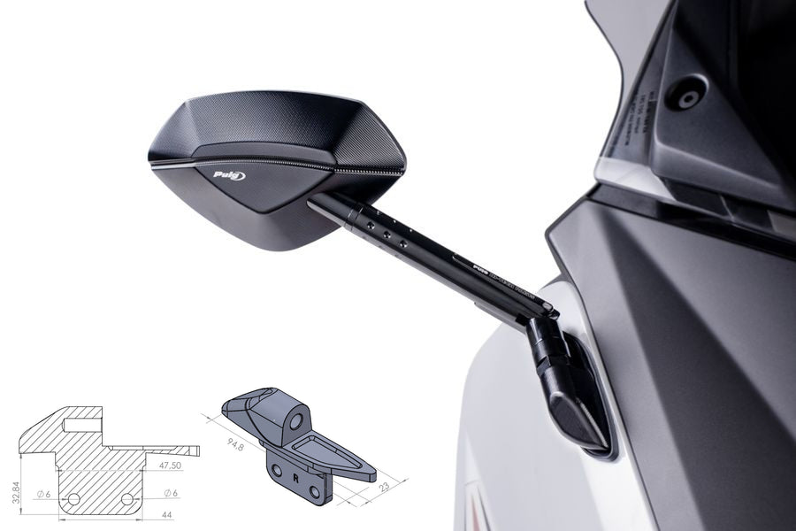 YAMAHA T-MAX 560 TECH MAX [2021] - Bakspejlsadapter til fastgørelse til