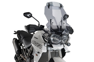 TIGER 800 XC/XR/XRX/XRT/XCX/XCA - turskærm med visir | Tonet | PUIG 9658H