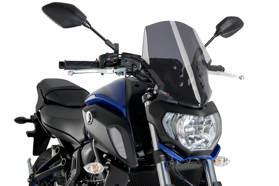 YAMAHA MT-07 [2020] - New Generation Touring Windscreen | Stærkt tonet | PUIG 9667F