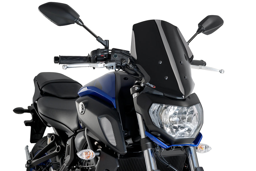 YAMAHA MT-07 [2020] - New Generation Touring Windscreen | Sort | PUIG 9667N