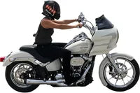 Harley Davidson Fxlrs [KLOCK WERKS] - Hugger Series forskærm med monteringsblokke til Softail/Dyna