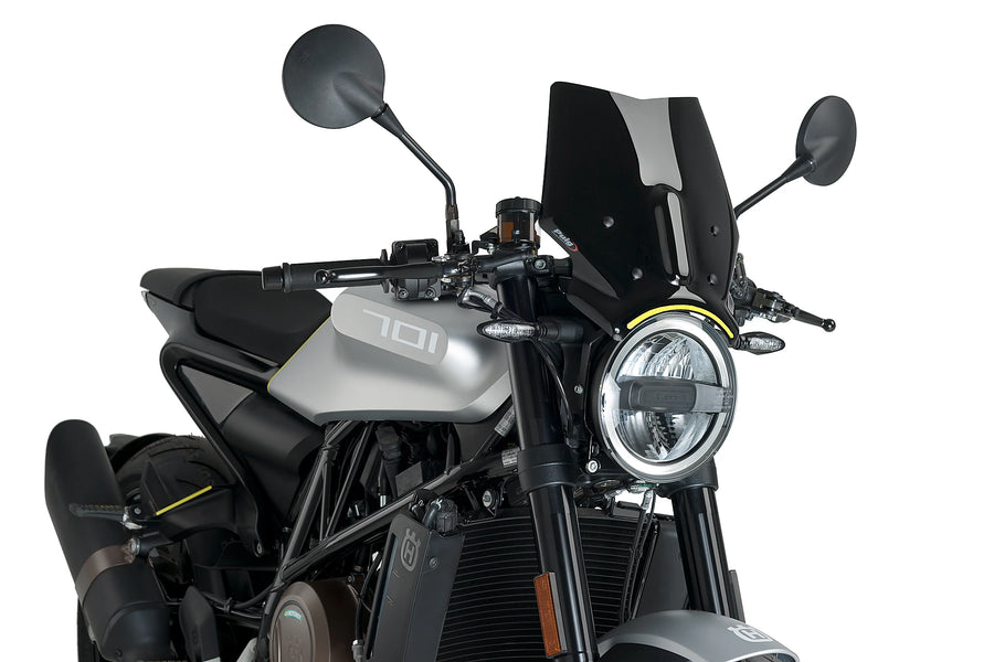 HUSQVARNA VITPILEN 701 [2020] - Ny generation af sportsforrude | Sort | PUIG 9750N