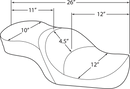 harley davidson touring [DRAG SPECIALTIES] – Lavprofileret touringsæde-5