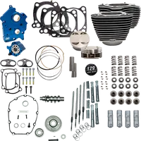 Harley-Davidson FLHCS 1923 Softail Heritage Classic 117 [2026] - 129" Power Package Motorleistungs-Kit – Oberfläche: Schwarz, Hervorgehobene Lamellen – Merkmal: Verchromte Stößelstangenrohre – Bild 5
