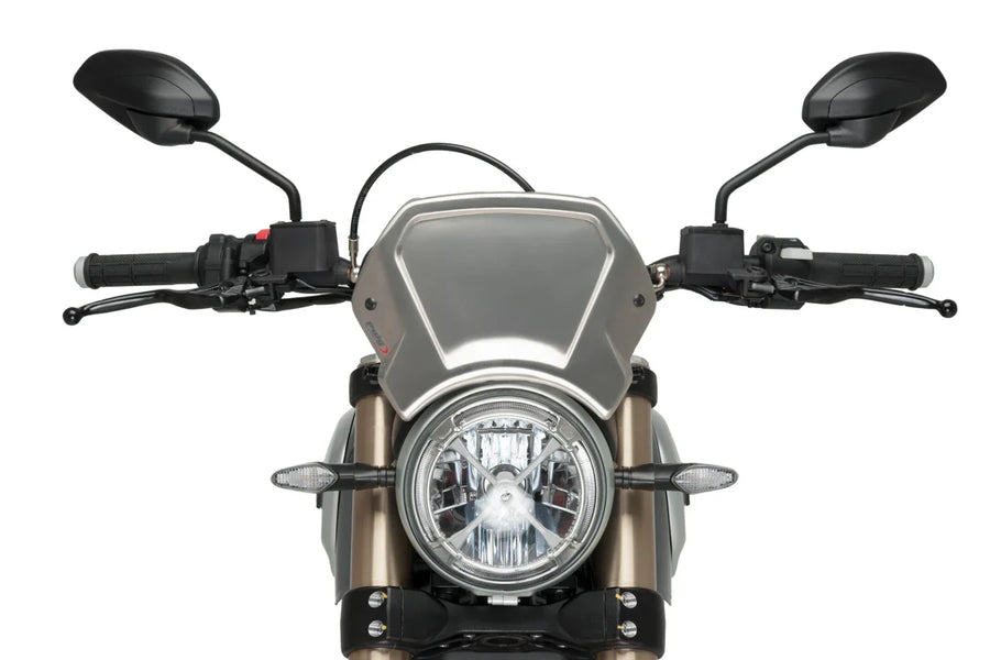 DUCATI SCRAMBLER 1100 DARK PRO [2025] – ALU frontplade – sølv
