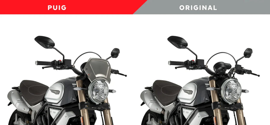 DUCATI SCRAMBLER 1100 DARK PRO [2025] – ALU frontplade – sølv