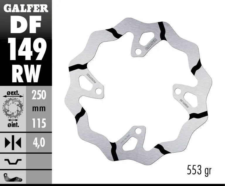 Kawasaki KX 250 F [2019, 2020] - BREMSSCHEIBE FIXED WAVE GROOVED OVERSIZE – Bild 2