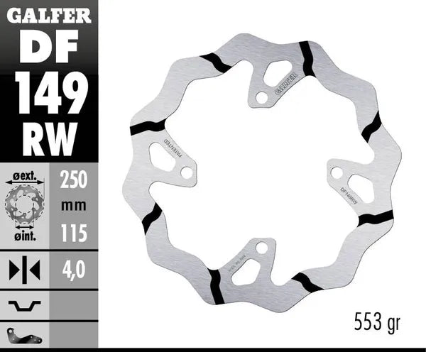 Kawasaki KX 250 F [2019, 2020] - BREMSSCHEIBE FIXED WAVE GROOVED OVERSIZE – Bild 4