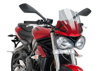 TRIUMPH STREET TRIPLE S [2017–2019] - New Generation Sport Windschild | Getönt | PUIG 9999H