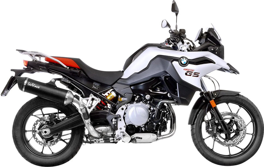 bmw f 850 gs [LEOVINCE] – Nero bagpotte - rustfrit stål