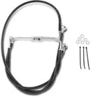Harley Davidson Flhr [DRAG SPECIALTIES] - Sort Vinyl Extended Brake Line Kit