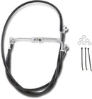 Harley Davidson Flhr [DRAG SPECIALTIES] - Sort Vinyl Extended Brake Line Kit