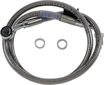 harley-davidson street bob [DRAG SPECIALTIES] – Forlænget bremseslange i rustfrit stål