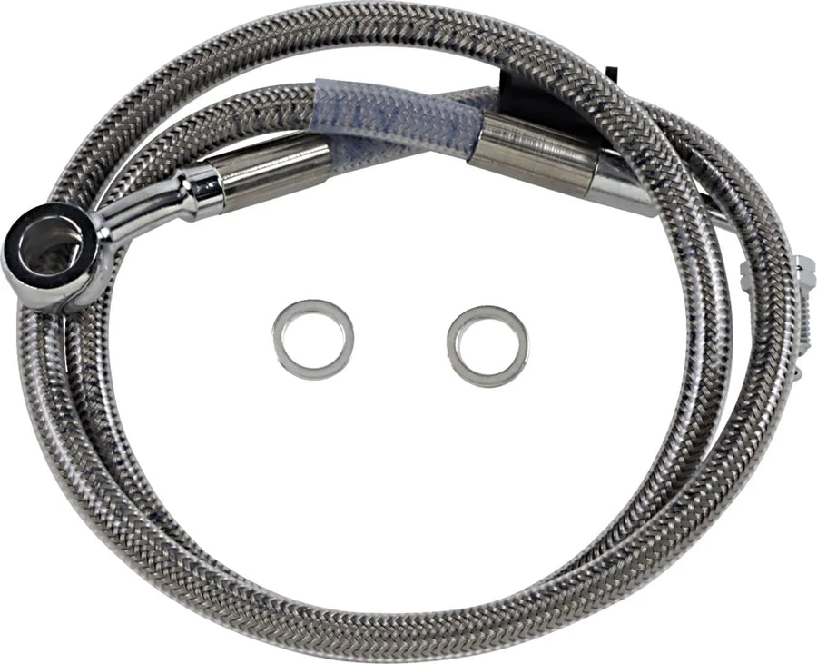 harley-davidson street bob [DRAG SPECIALTIES] – Forlænget bremseslange i rustfrit stål