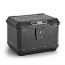 ALPINA Monolock topkasse lavet af aluminium, sort - 44 liter, med universalplade og monteringssæt