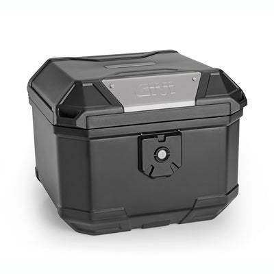 B38 BERNINA Monolock Topcase, schwarz – 38 Liter, mit Universalplatte und Montagekit