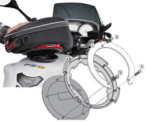 Yamaha MT-09 [2021–2023] – Befestigungsring für Tanklock