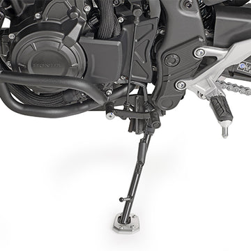 Honda NX 500 E-Clutch [GIVI] - Fuß-Verbreiterung aus Aluminium und Edelstahl für den Original Seitenständer