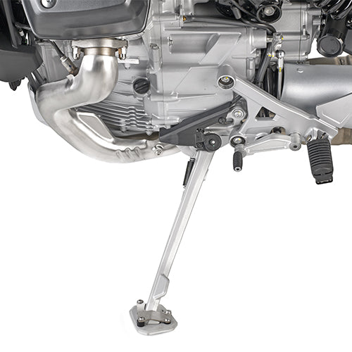 Moto Guzzi Stelvio 1000 [GIVI] - Fodforlænger lavet af aluminium og rustfrit stål til det originale sidestativ