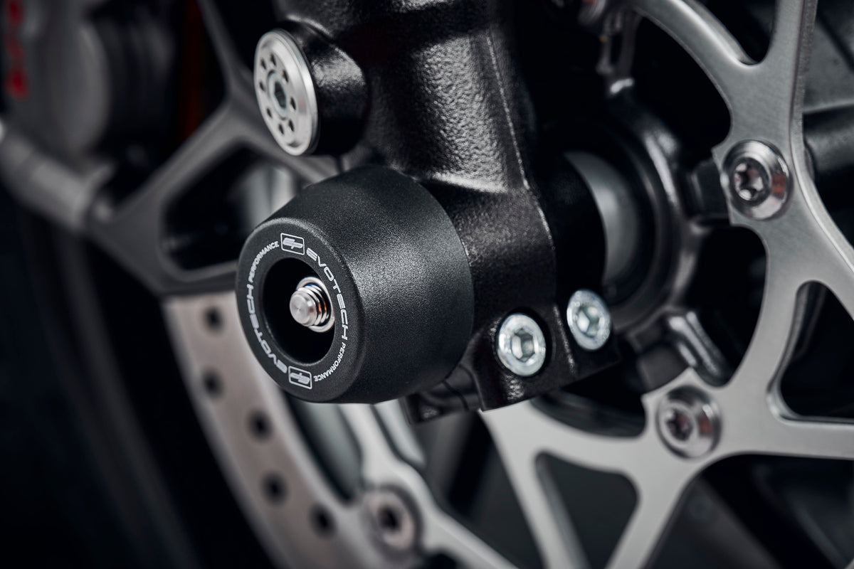 Triumph Street Triple 765 RS [fra 2023] - akselbeskyttelse kollisionspude sæt – 360° Ansicht 2