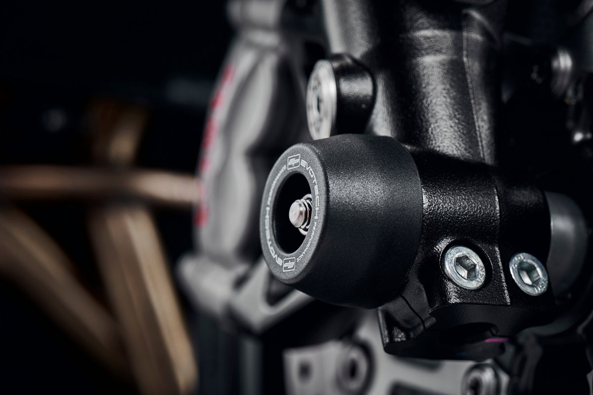 Triumph Street Triple S (660) [ab 2020] - Achsprotektoren-Set – 360° Ansicht 3