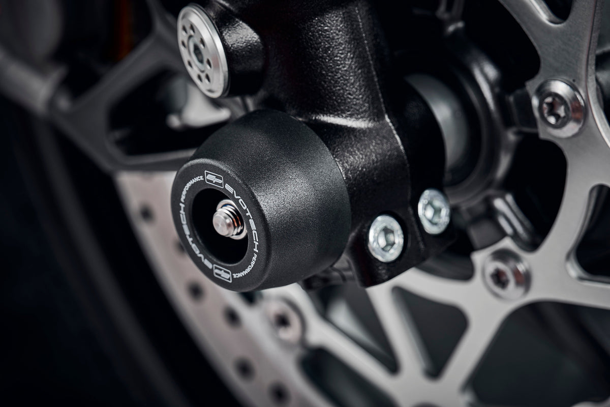 Triumph Street Triple 765 RS [fra 2023] - akselbeskyttelse kollisionspude sæt – 360° Ansicht 4