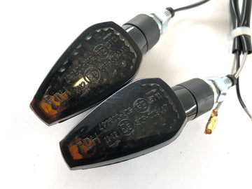 LED blinker med modstande sort [med e -test -mærke] - Yamaha Kawasaki Suzuki Ducati KTM - 0