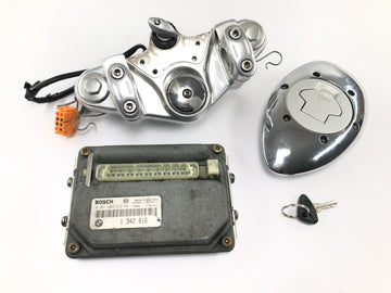 BMW R 1200 C 259C [1998] - Låsesæt tændingslås ratlås tankdæksel gaffelbro styreenhed