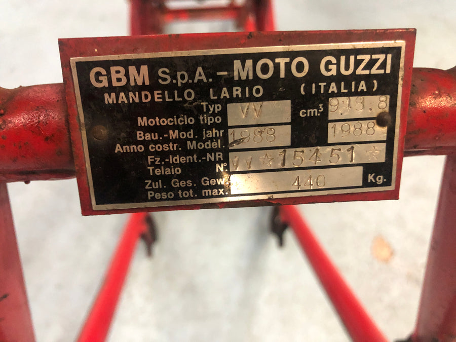 Moto Guzzi Le Mans 1000 VV [1988] - Frame med papirer