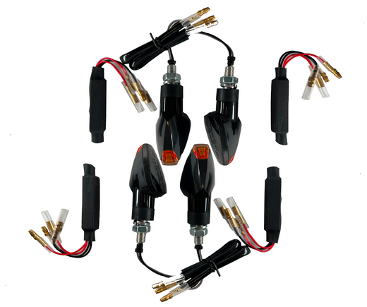 4 LED -blinklesignal Sort modstand [E -Test Mark] - Triumph Trident 660