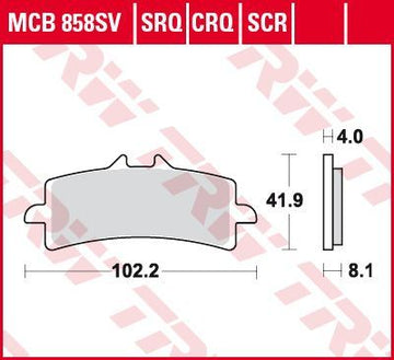 Skive bremseklodser