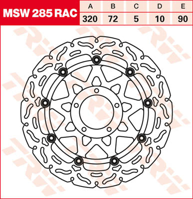 Ducati Multistrada 950 ABS 950 AA05AA/AA06JA [2017-2018] - Bremsscheibe vorne