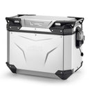 Sidekuffert Trekker Outback EVO Monokey 48 liter - venstre, lavet af anodiseret aluminium, SMART SEC. LÅSE
