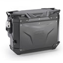 Trekker Outback EVO 33 Monokey aluminium sidekasse - sort, forskudt til siden, højre, SMART SEC LOCK
