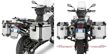 BMW F 650 GS / F 800 GS [GIVI] - Stahlrohr-Seitenkofferträger für Trekker Outback MONOKEY® CAM-SIDE Koffer Durchmesser