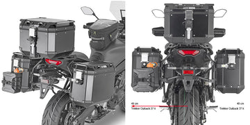 Yamaha Tracer 9 GT+ [2021–2024] – Stahlrohr-Seitenkofferträger PL ONE-FIT Cam-Side