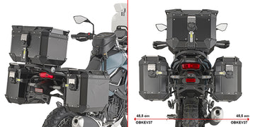 Kawasaki KLE 500 / KLE 500 SE [GIVI] - Stahlrohr-Seitenkofferträger PL ONE-FIT für die Trekker Outback MONOKEY®