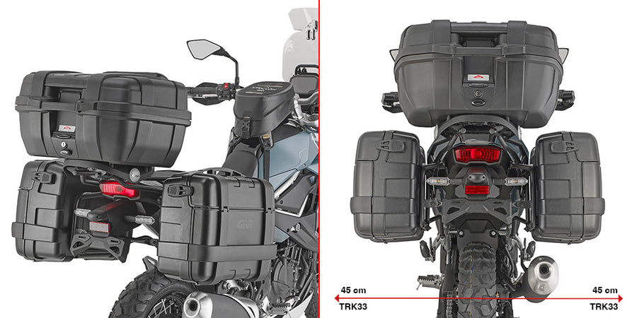 Kawasaki KLE 500 / KLE 500 SE [GIVI] - Seitenkofferträger PL ONE-FIT für die Konfiguration von MONOKEY® Seitenkoffern